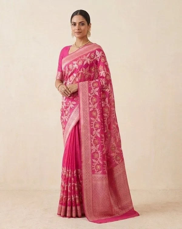 Sindhuja_Fashion_House_Woven_Jamdani_Cotton_Silk_Saree_(Pink)