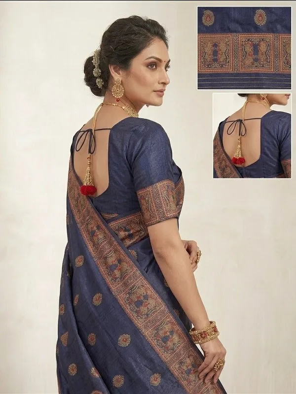 Sindhuja_Fashion_House_Woven_Banarasi_Silk_Blend_Saree_(Dark_Blue)