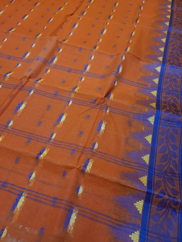 Sindhuja_Fashion_House_Woven_Tant_Pure_Cotton_Saree_(Orange)
