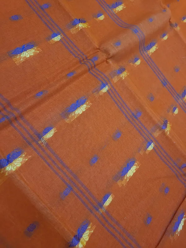 Sindhuja_Fashion_House_Woven_Tant_Pure_Cotton_Saree_(Orange)