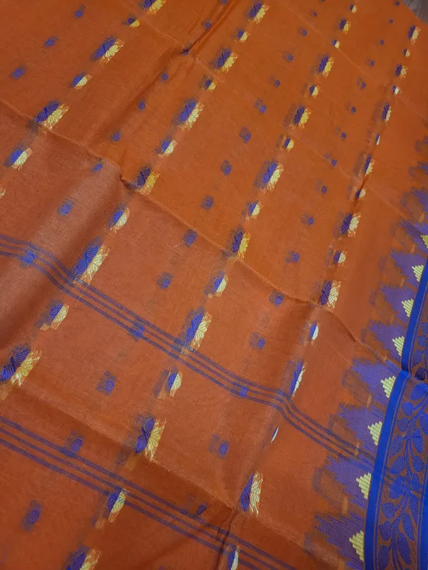 Sindhuja_Fashion_House_Woven_Tant_Pure_Cotton_Saree_(Orange)