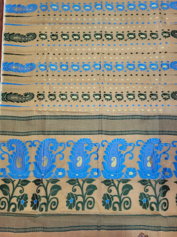 Sindhuja_Fashion_House_Floral_Print_Tant_Cotton_Silk_Saree_(Beige)
