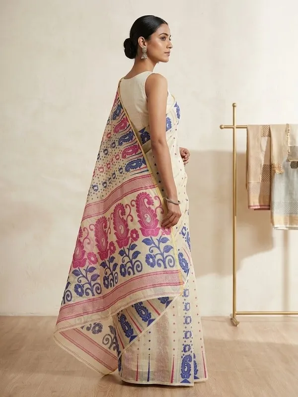 Sindhuja_Fashion_House_Printed_Tant_Cotton_Silk_Saree_(Multicolor)