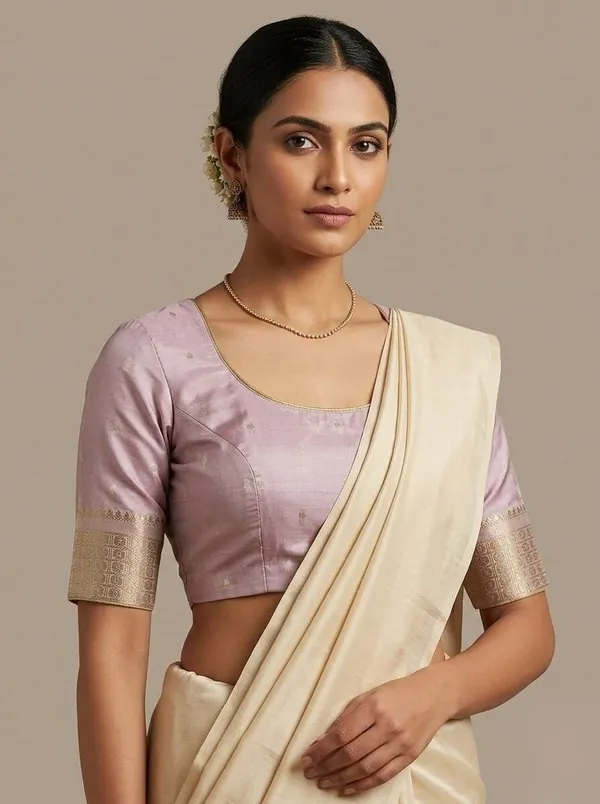 Sindhuja_Fashion_House_Woven,_Geometric_Print,_Floral_Print_Banarasi_Silk_Blend,_Pure_Silk_Saree_(Red,_White)