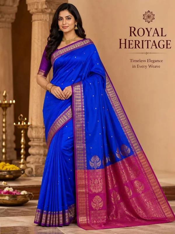 Sindhuja_Fashion_House_Woven_Banarasi_Pure_Silk,_Silk_Blend_Saree_(Blue,_Pink)