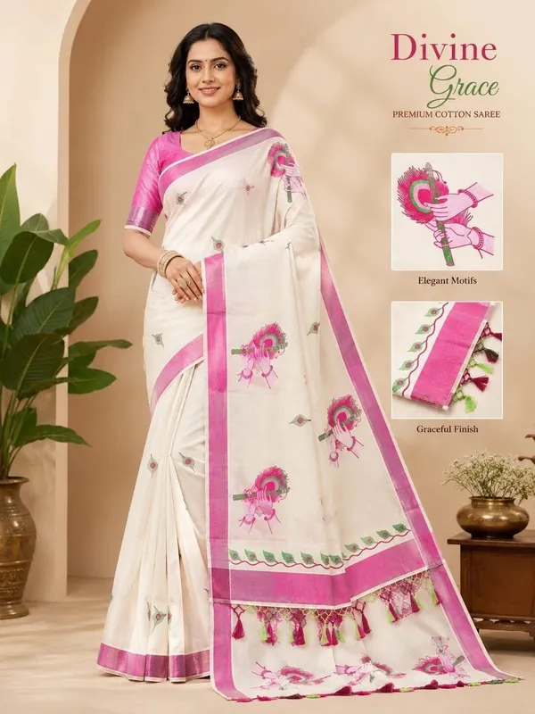 Sindhuja_Fashion_House_Printed_Kasavu_Pure_Cotton_Saree_(White,_Pink)