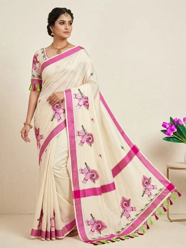 Sindhuja_Fashion_House_Printed_Kasavu_Pure_Cotton_Saree_(White,_Pink)