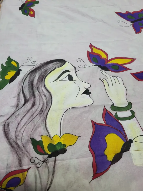 Sindhuja_Fashion_House_Hand_Painted,_Floral_Print_Kasavu_Pure_Cotton_Saree_(Multicolor)