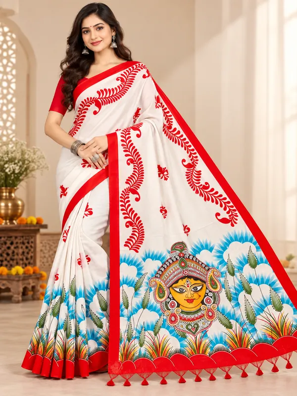 SINDHUJA_FASHION_HOUSE_60_COUNT_MOLMOL_COTTON_DURGA_PRINT_SAREE