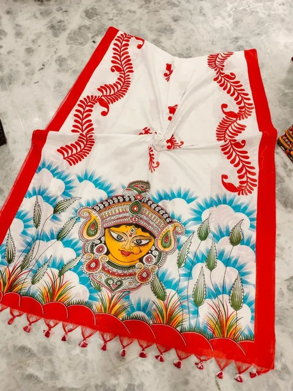 SINDHUJA_FASHION_HOUSE_60_COUNT_MOLMOL_COTTON_DURGA_PRINT_SAREE