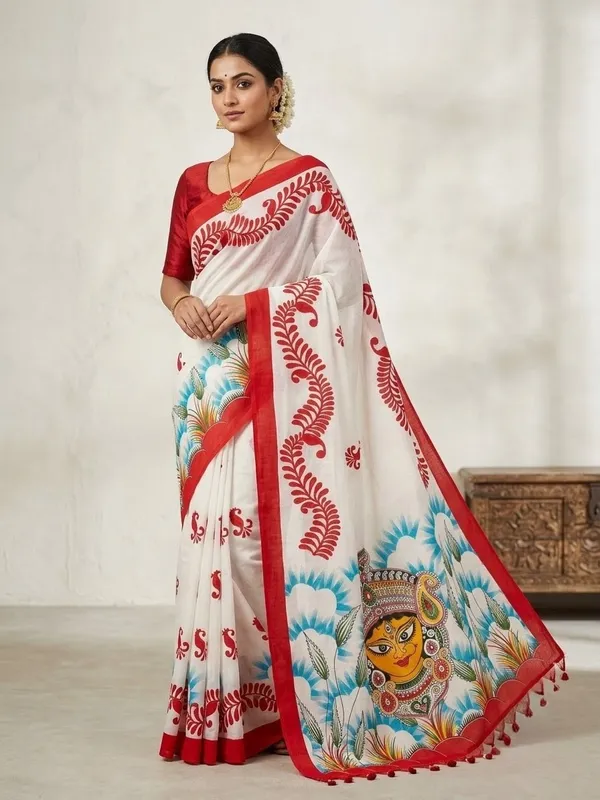 SINDHUJA_FASHION_HOUSE_60_COUNT_MOLMOL_COTTON_DURGA_PRINT_SAREE