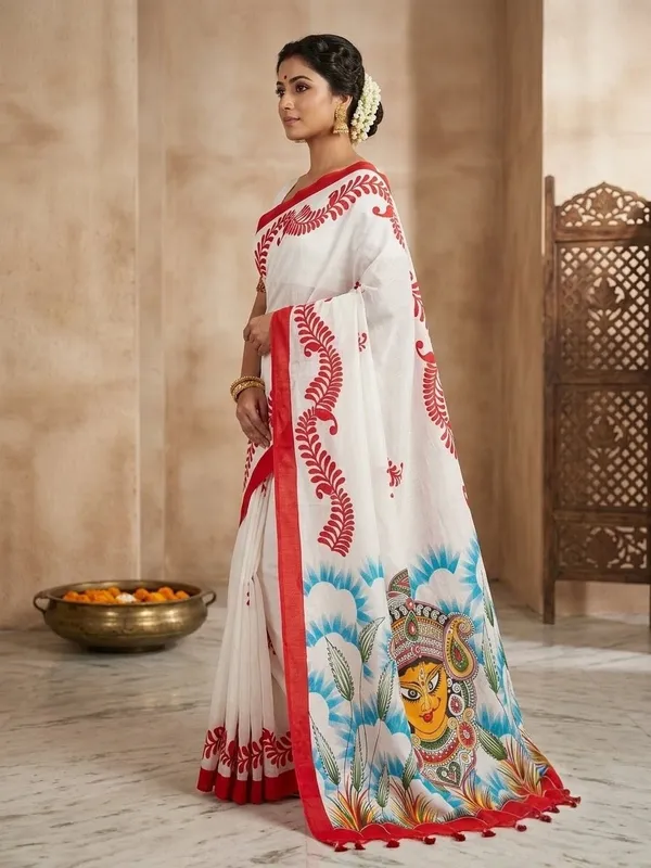 SINDHUJA_FASHION_HOUSE_60_COUNT_MOLMOL_COTTON_DURGA_PRINT_SAREE