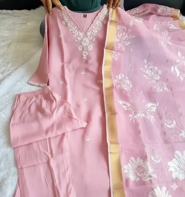 Baby_Pink_Rayon_Slub_Embroidered_Straight_Kurta_Set_For_Women
