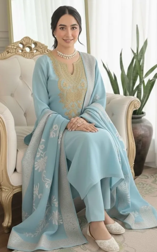 Blue_Rayon_Slub_Embroidered_Kurta_Set_With_Dupatta_For_Women
