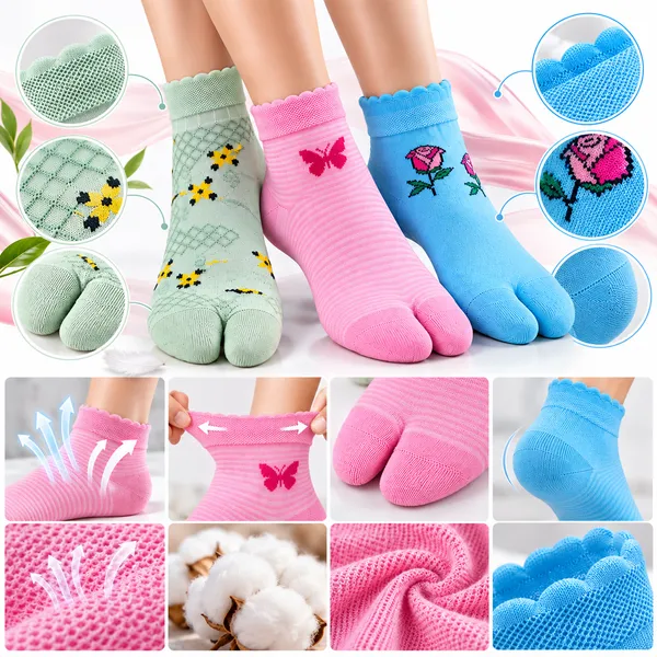 Multicolor_Ankle_Socks_For_Women