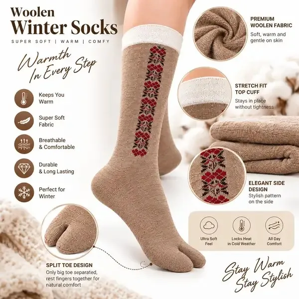 Beige_Woollen_Knee_High_Socks_For_Women_Combo_3