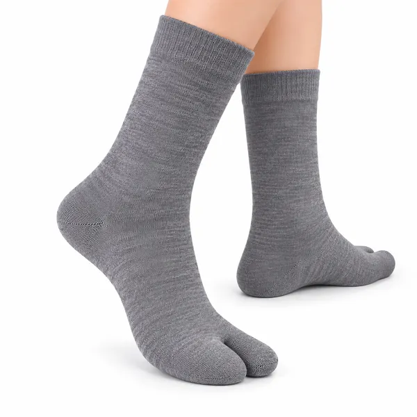 Grey_Five_Toe_Socks_Pack_Of_3_Pairs_For_Men_And_Women
