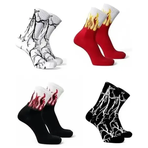 Unisex_Printed_Mid-Calf/Crew_(Pack_Of_4)