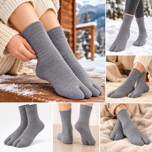 Grey_Five_Toe_Socks_Pack_Of_3_Pairs_For_Men_And_Women