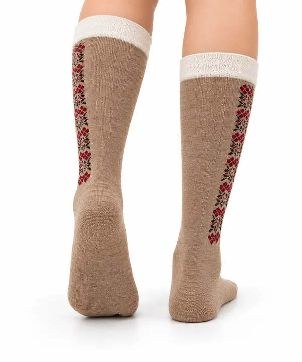 Beige_Woollen_Knee_High_Socks_For_Women_Combo_3