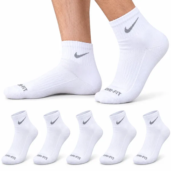 White_Cotton_Blend_Crew_Regular_Gym_Socks_For_Men_Combo_of_5