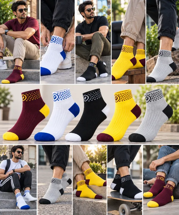 Orrivo_Multicolour_Gym_Sports_Casual_Ankle_Socks_For_Men_(Pack_of_5_)