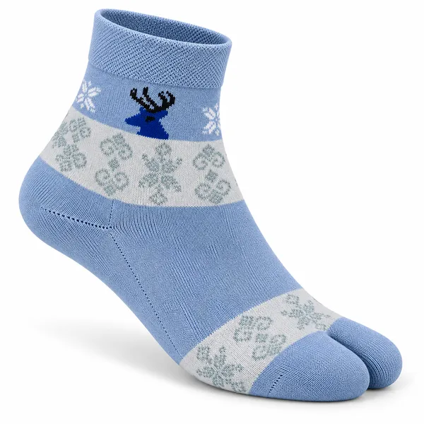 Multicolor_Split_Toe_Ankle_Socks_For_Women