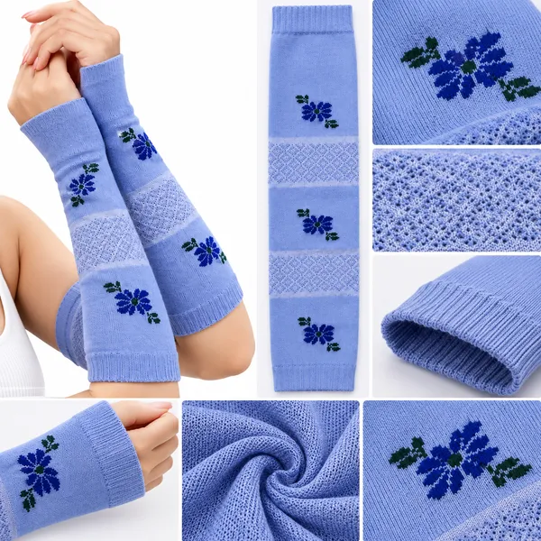 Multicolor_Knitted_Embroidered_Arm_Warmers_For_Women