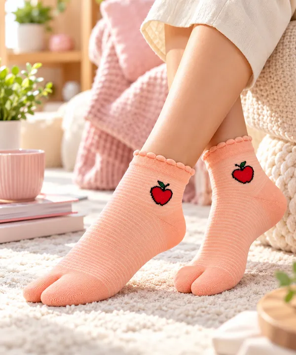 Multicolor_Ankle_Split_Toe_Socks_Set_For_Women