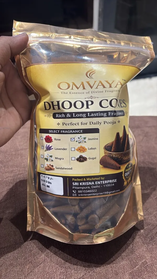 Omvaya_Jasmine_Dhoop_Cones_500g