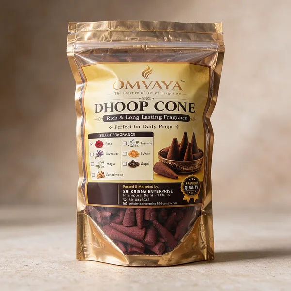 Rose_Dhoop_Cones_500_Gmm