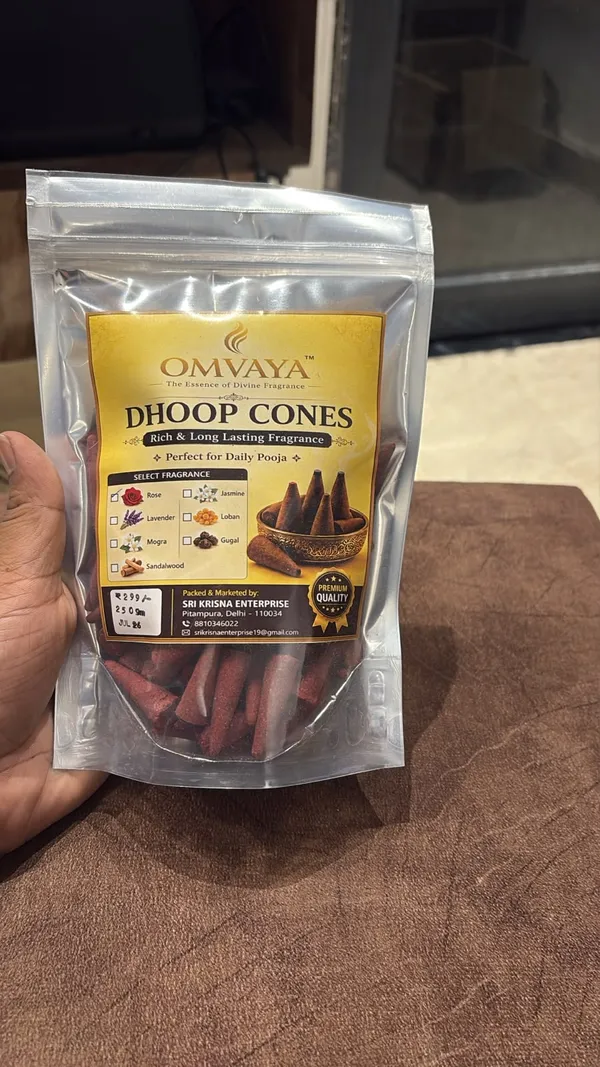 Omvaya_Rose_Dhoop_Cones_250_g