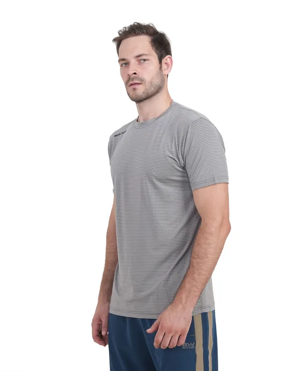 STRIPE_FLEX_R/N_T-SHIRT