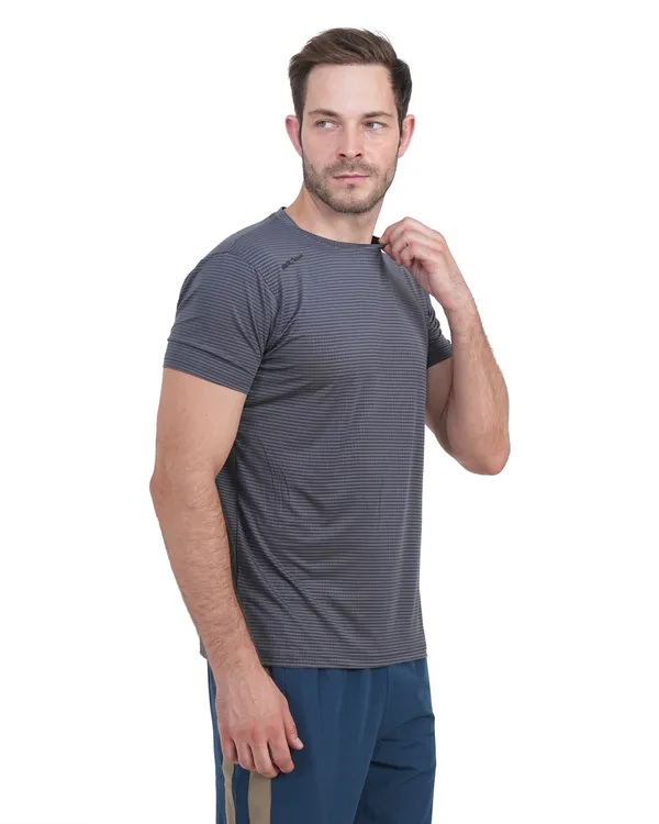 STRIPE_FLEX_R/N_T-SHIRT