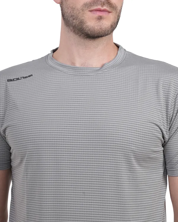 STRIPE_FLEX_R/N_T-SHIRT