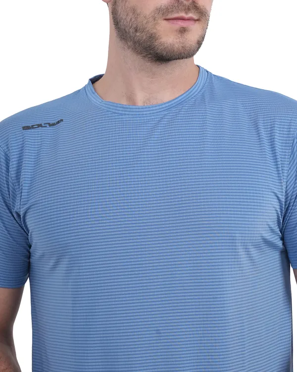 STRIPE_FLEX_R/N_T-SHIRT