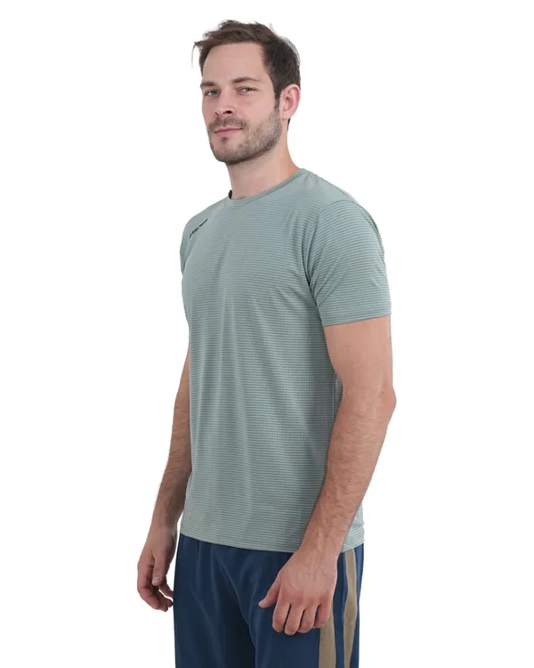STRIPE_FLEX_R/N_T-SHIRT