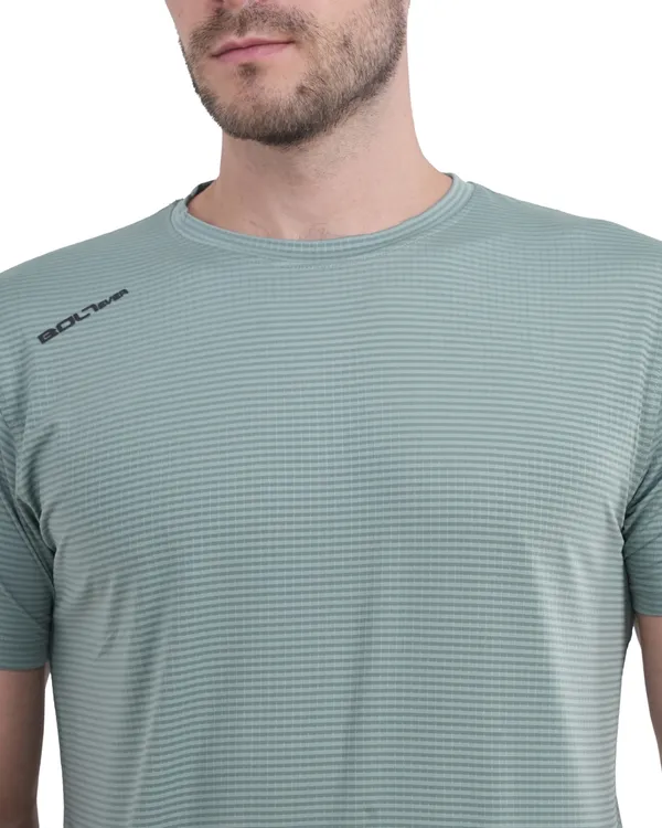 STRIPE_FLEX_R/N_T-SHIRT