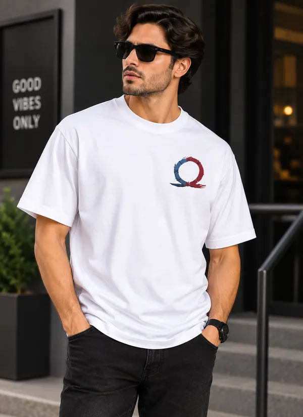 White_Cotton_Casual_Fit_T-Shirt_For_Men