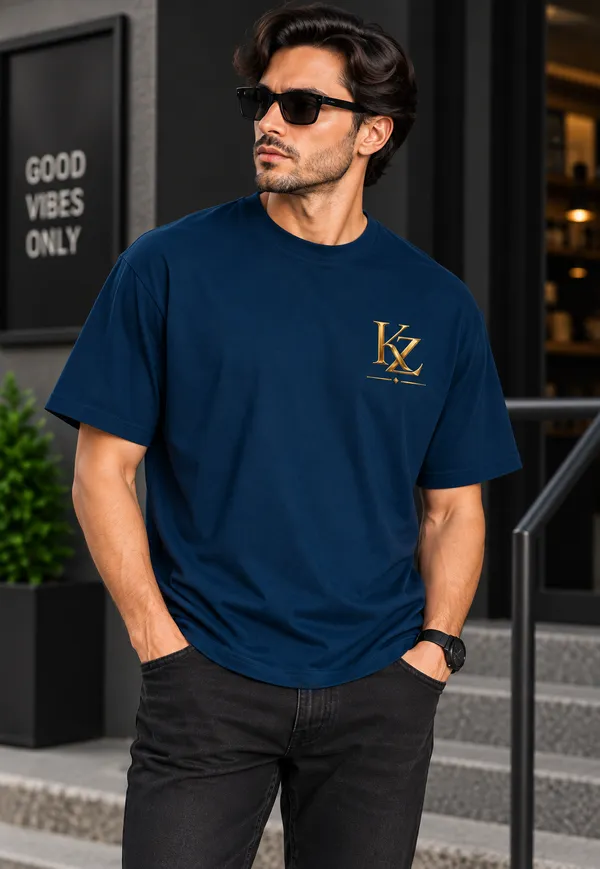 Blue_Cotton_Regular_Fit_T-Shirt_For_Men