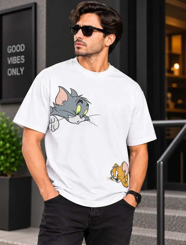 White_Cotton_Graphic_Print_T-Shirt_For_Men