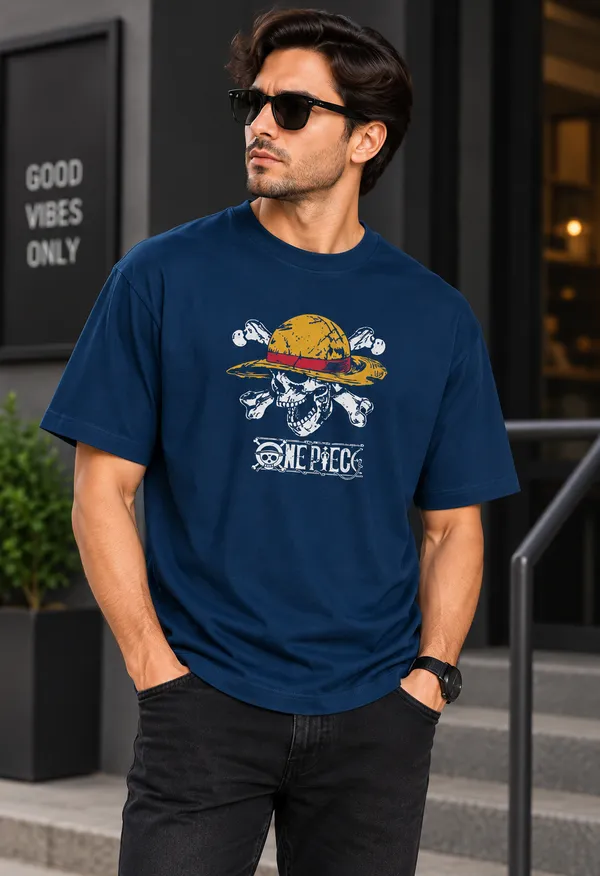 Blue_Cotton_Graphic_T-Shirt_For_Men