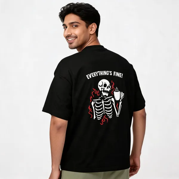 Black_Cotton_Casual_Fit_T-Shirt_For_Men