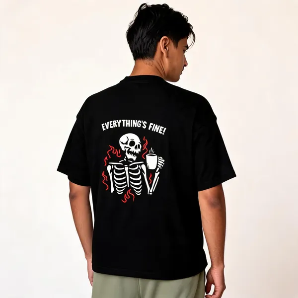 Black_Cotton_Casual_Fit_T-Shirt_For_Men