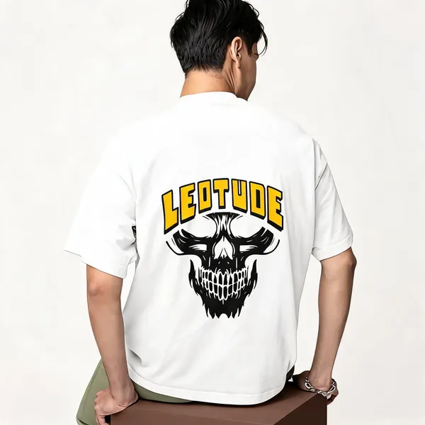 White_Cotton_Relaxed_Fit_Graphic_T-Shirt_For_Men