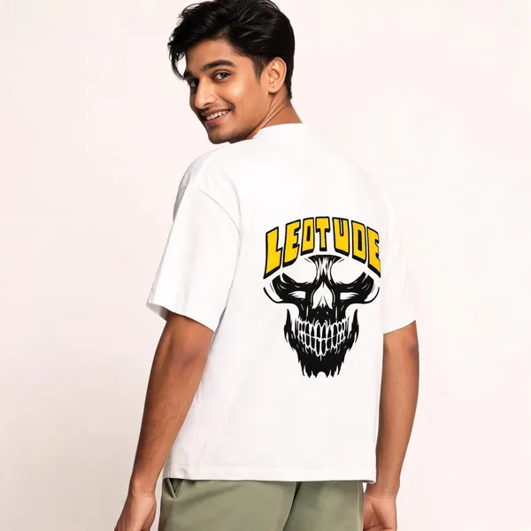 White_Cotton_Relaxed_Fit_Graphic_T-Shirt_For_Men