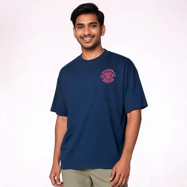 Navy_Cotton_Oversized_T-Shirt_For_Men