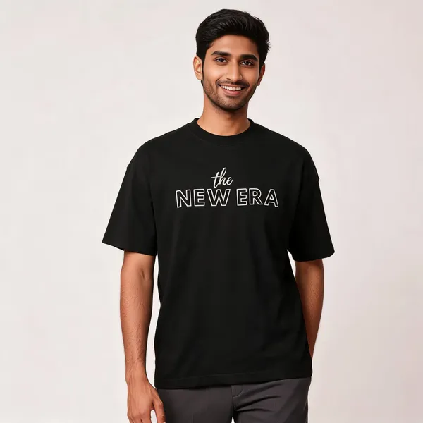 Black_Cotton_Casual_Fit_T-Shirt_For_Men