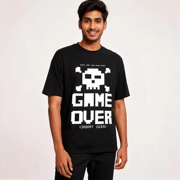 Black_Cotton_Graphic_T-Shirt_For_Men