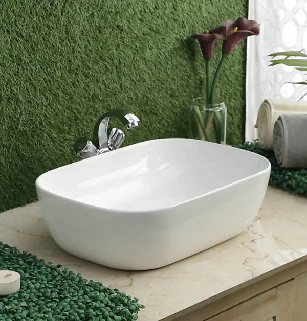 HISRE_Plain_White_Over_Counter_Top_Wash_Basin_For_Living_Room,_Bathroom,_Kitchen_220501_Table_Top_Basin_(WHITE)